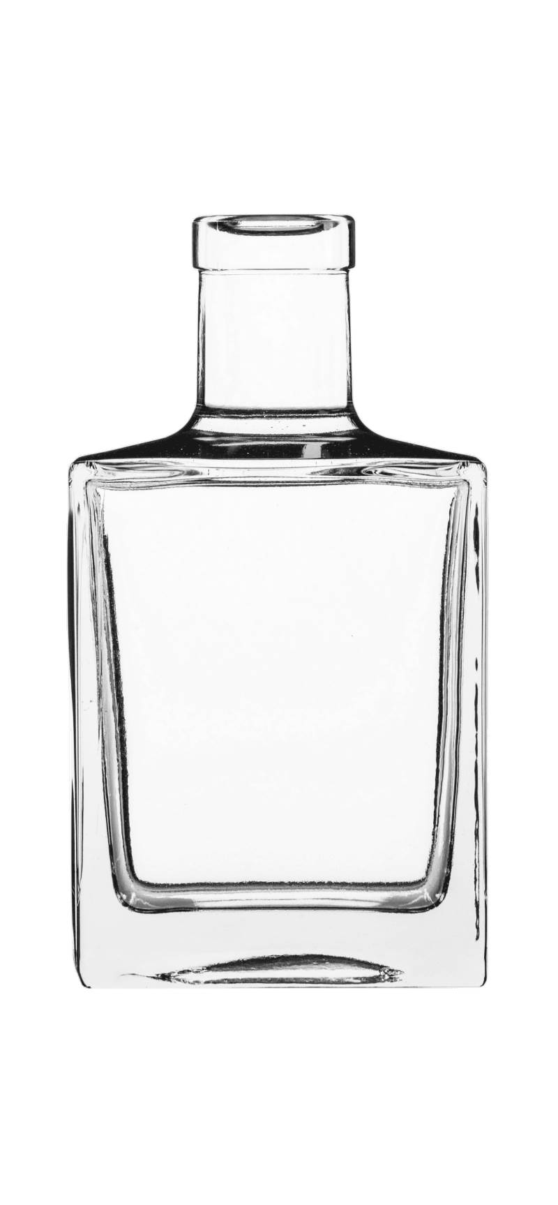 CARAFE QBIC 50CL EXTRA BLANCHE BAGUE PLATE