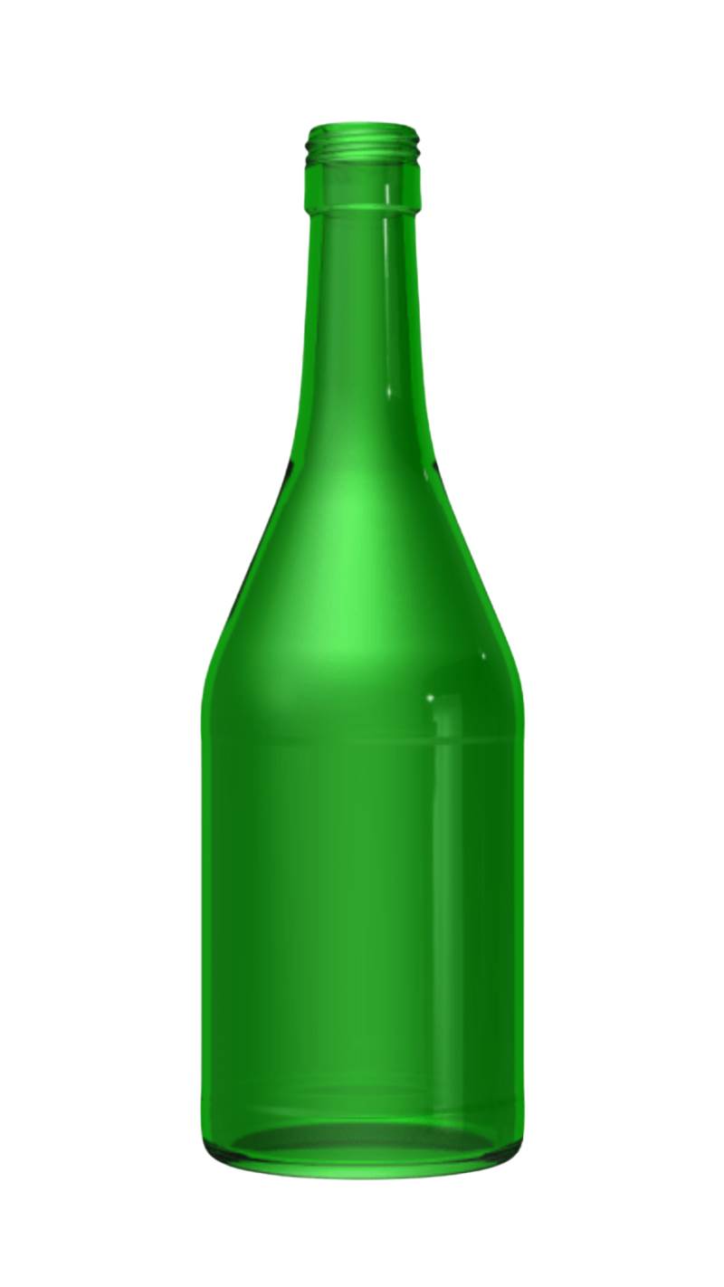 BRANDY 70CL VERTE EMERAUDE BAGUE A VIS 31.5