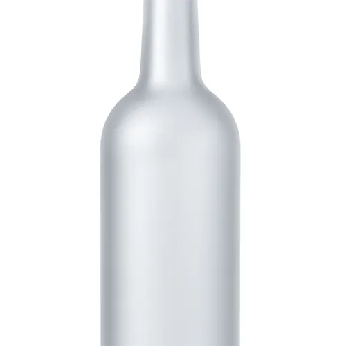 Effet de laquage sur bouteille en verre