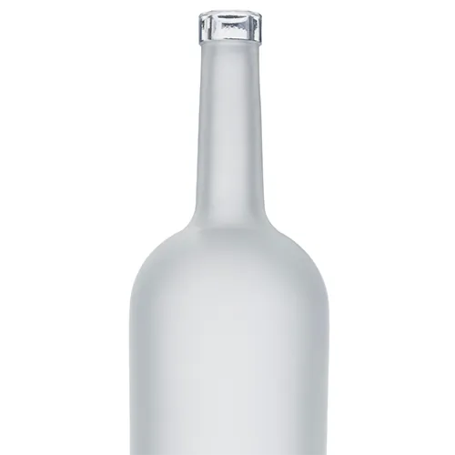Effet satiné sur bouteille en verre